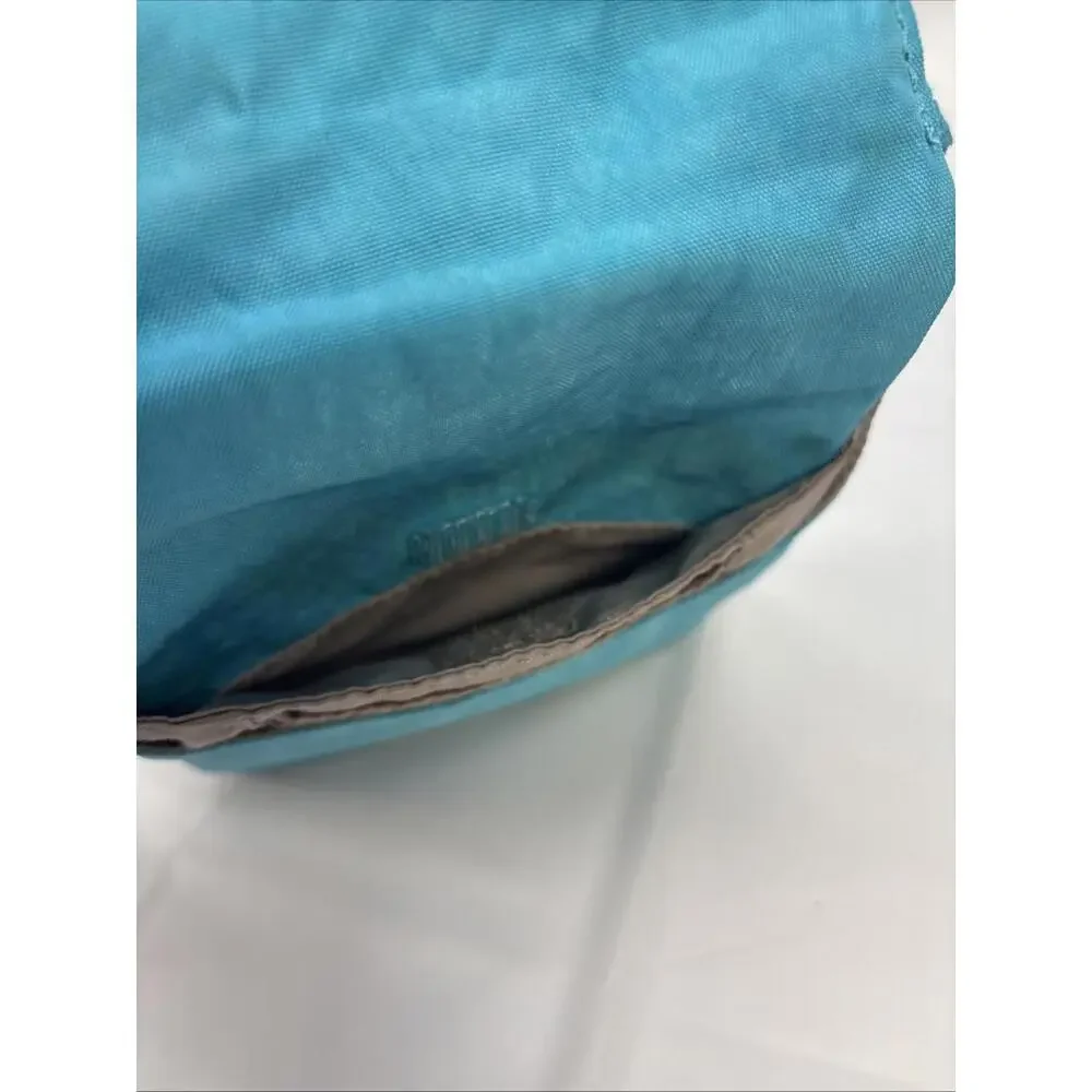 Kipling Eldorado Small Crossbody Bag Teal Pockets Card Slots Zip Snap Adjustable - Picture 4 of 8